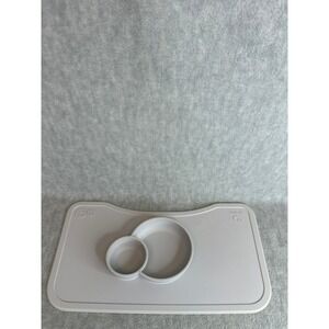 Stokke ezpz Silicone Mat Feeding Baby Grey Suction Divided Bowl Mat Eating